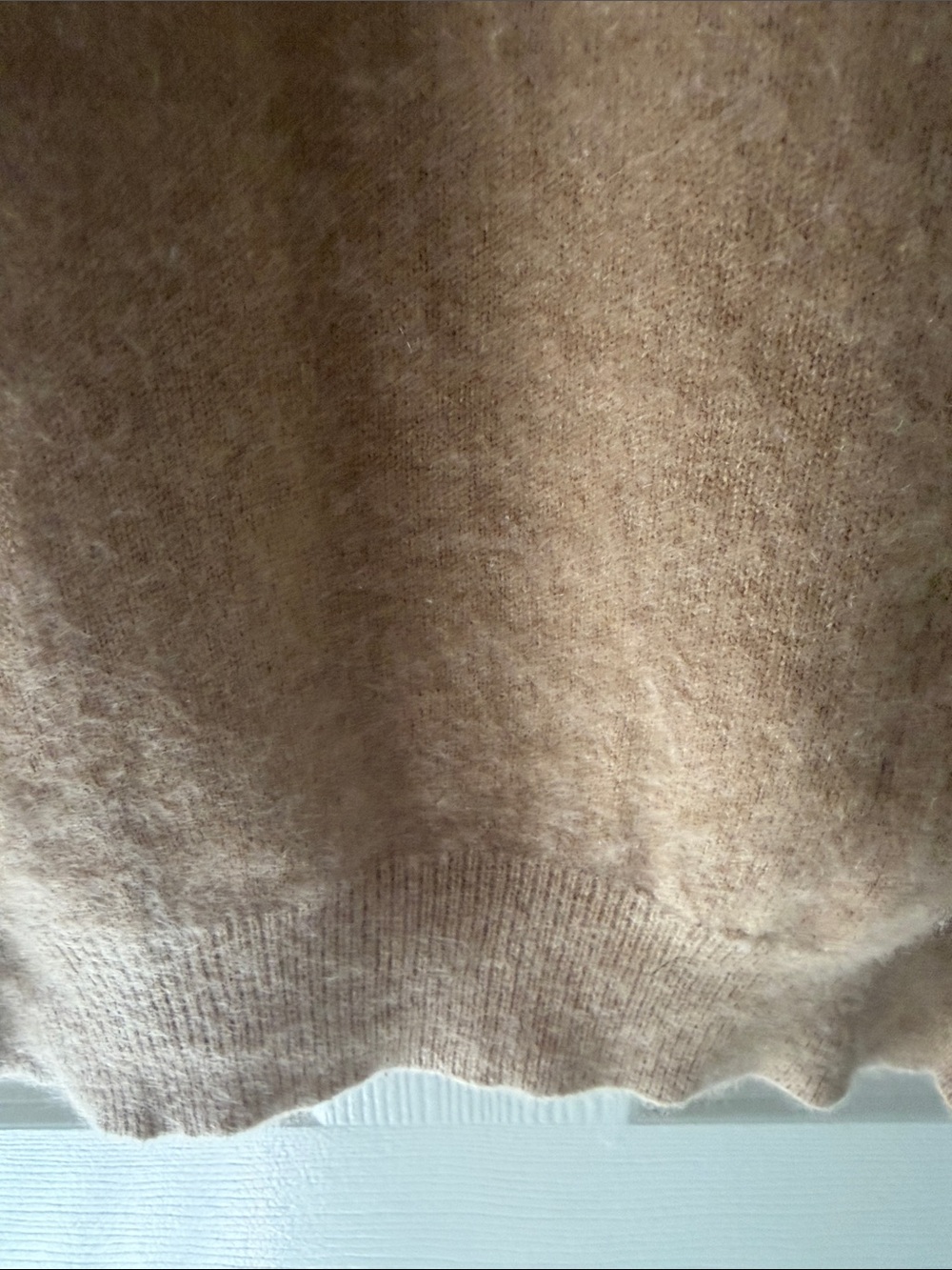 Lord & Taylor short sleeve 2 ply cashmere sweater color camel ,size XL - Picture 5 of 6